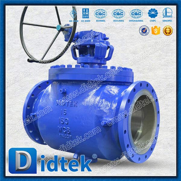 Válvula de esfera de entrada superior use turbina de duplo estágio para baixo torque