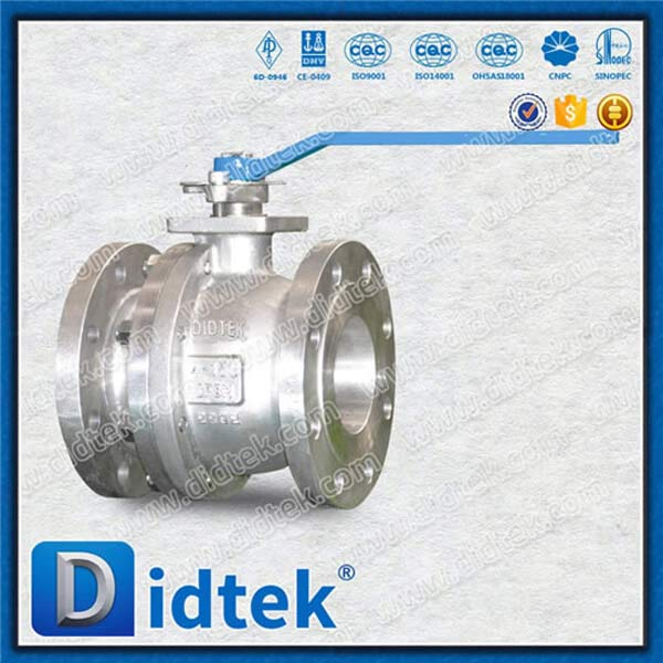 Válvula de esfera de vedação e sede em PTFE com design de furo completo