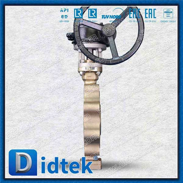 UNS C95800 Metal Seat Triplo Offset Lug Borboleta Vavle