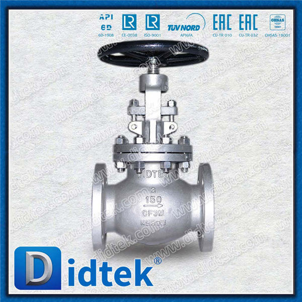 Aço inoxidável A351 CF3M HW Globe Valve