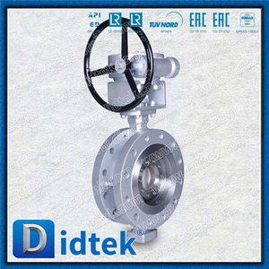 Anel de vedação laminado Flange WCB Triple Offset Flange Butterfly Válvula