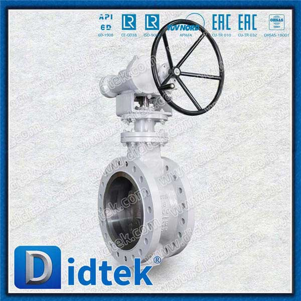 Flange de engrenagem Flange Triple Offset Válvula de borboleta