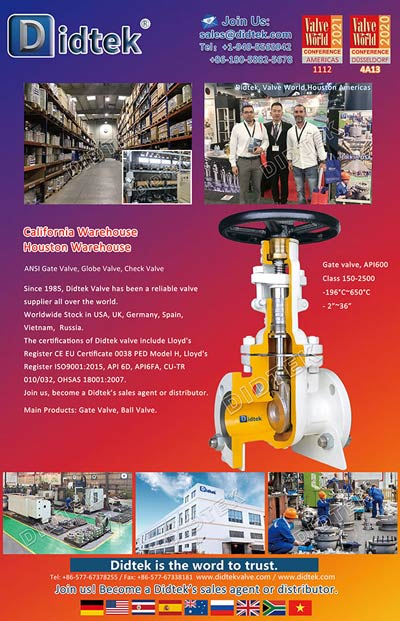 DidTek Valve World Americas Journal agosto