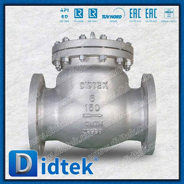 Industrial 6 '' SS CAST ATELE FLANGED SIGA VÁLVULA DE RELAÇÃO