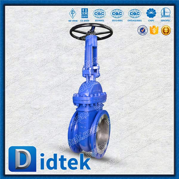DIN GATE VALVAL-DN300, GS-C25, roda manual, flange