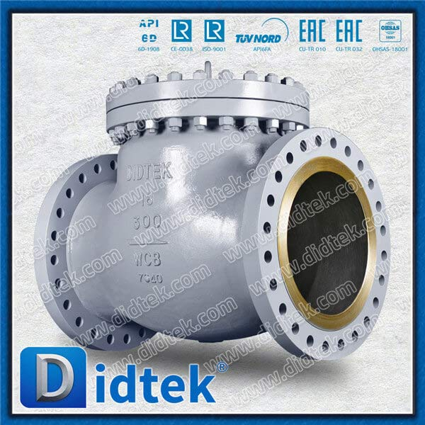 WCB Flangeed 18 '' 300 lb Válvula de retenção de balanço