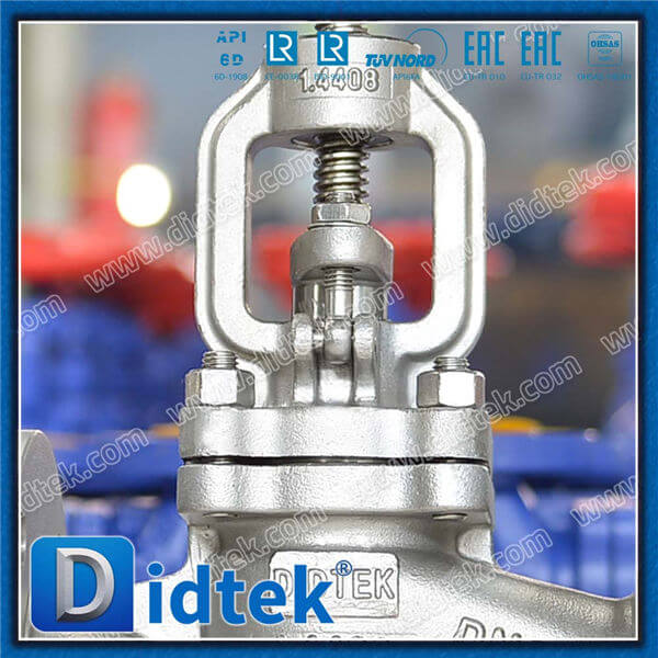 DIN Globe Valve-DN50 1.4408 Flange das rodas manuais