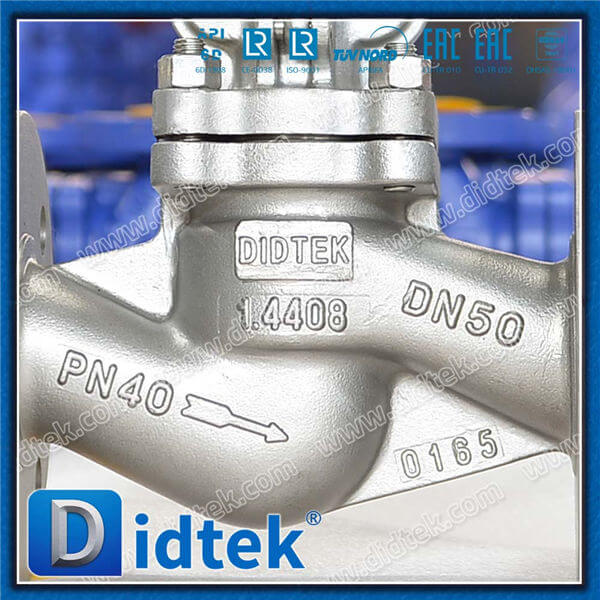 DIN Globe Valve-DN50 1.4408 Flange das rodas manuais