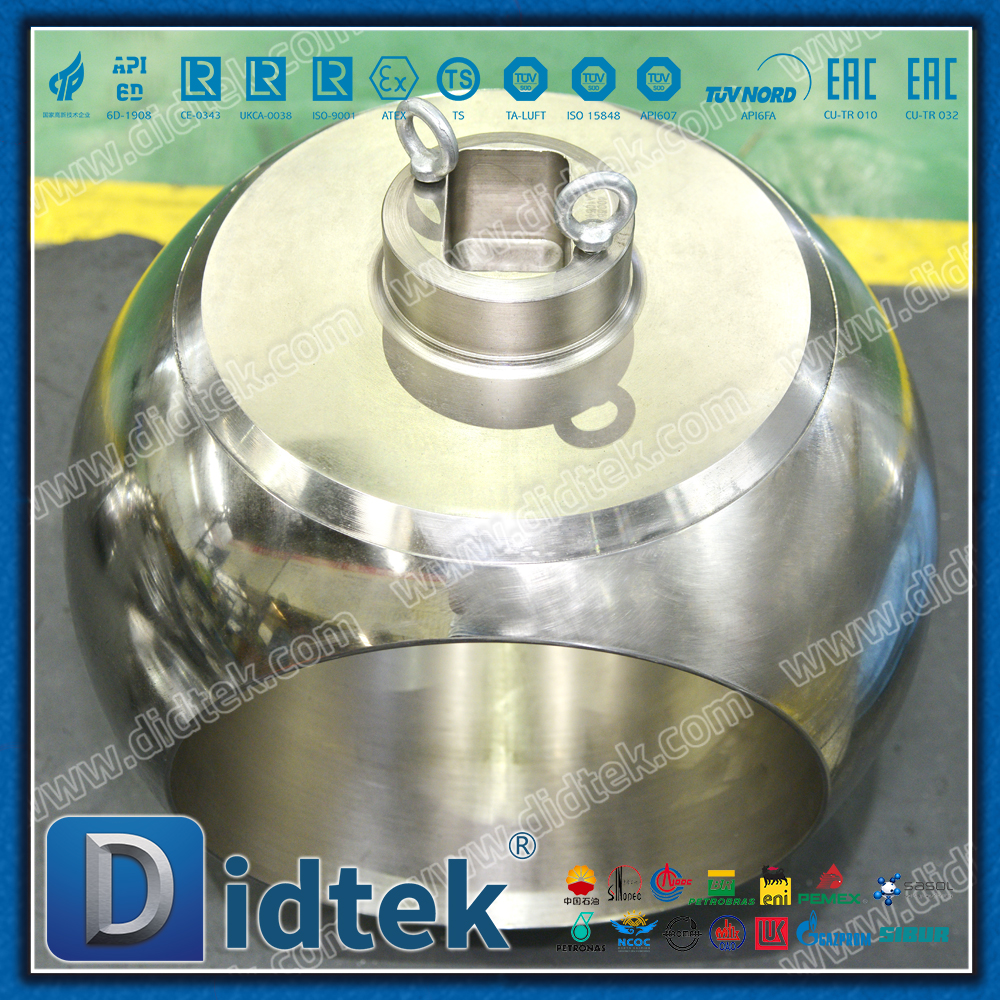 Válvula de esfera de entrada superior usa turbina de estágio duplo para baixo torque