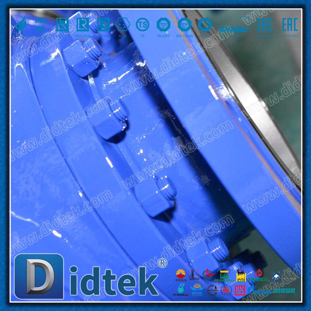 Válvula de esfera de três vias com interface tipo L de furo completo Didtek WCB
