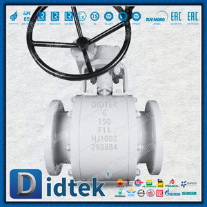 Válvula de esfera flutuante F11 forjada com flange selada por parafuso de furo completo Didtek