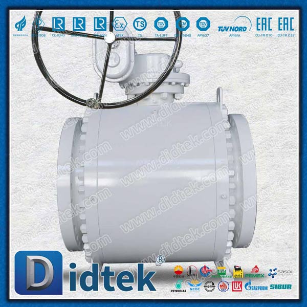 Engrenagem de minhocas de 30 polegadas Zero Leakage 3 PC TRUNNION BAL VÁLVULA FORNECIDADE