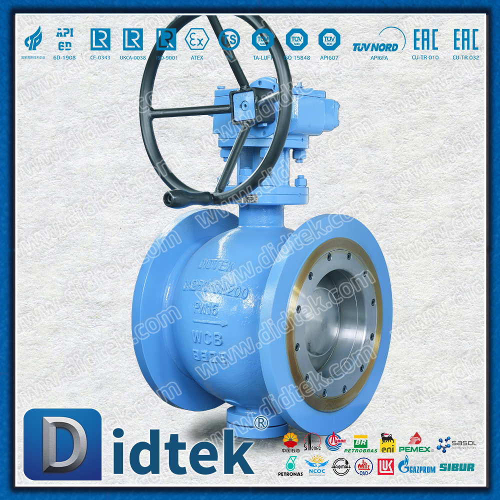 Válvula de esfera de conexões de flange de esfera de segmento excêntico