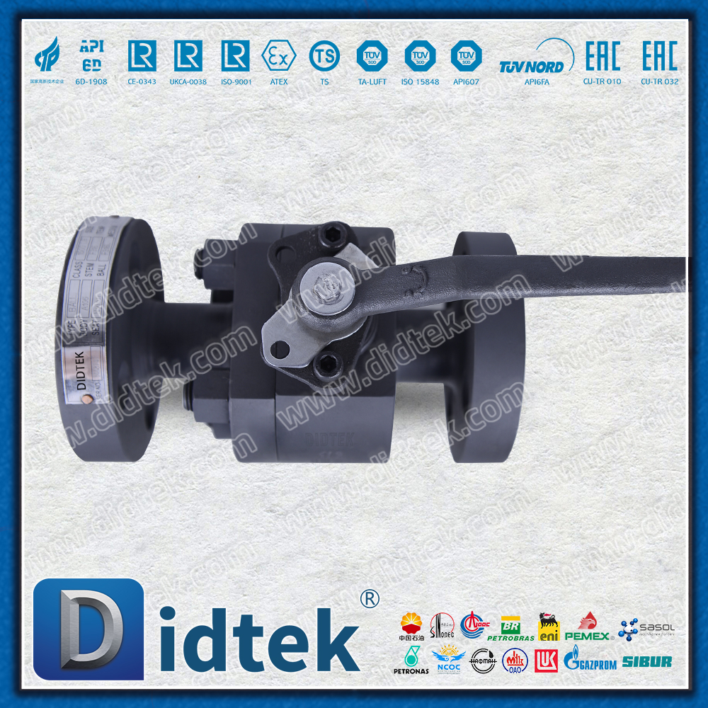 A105 1500LB Válvula de esfera flutuante assentada em metal com proteção contra corrosão e fosfatização de alta pressão 