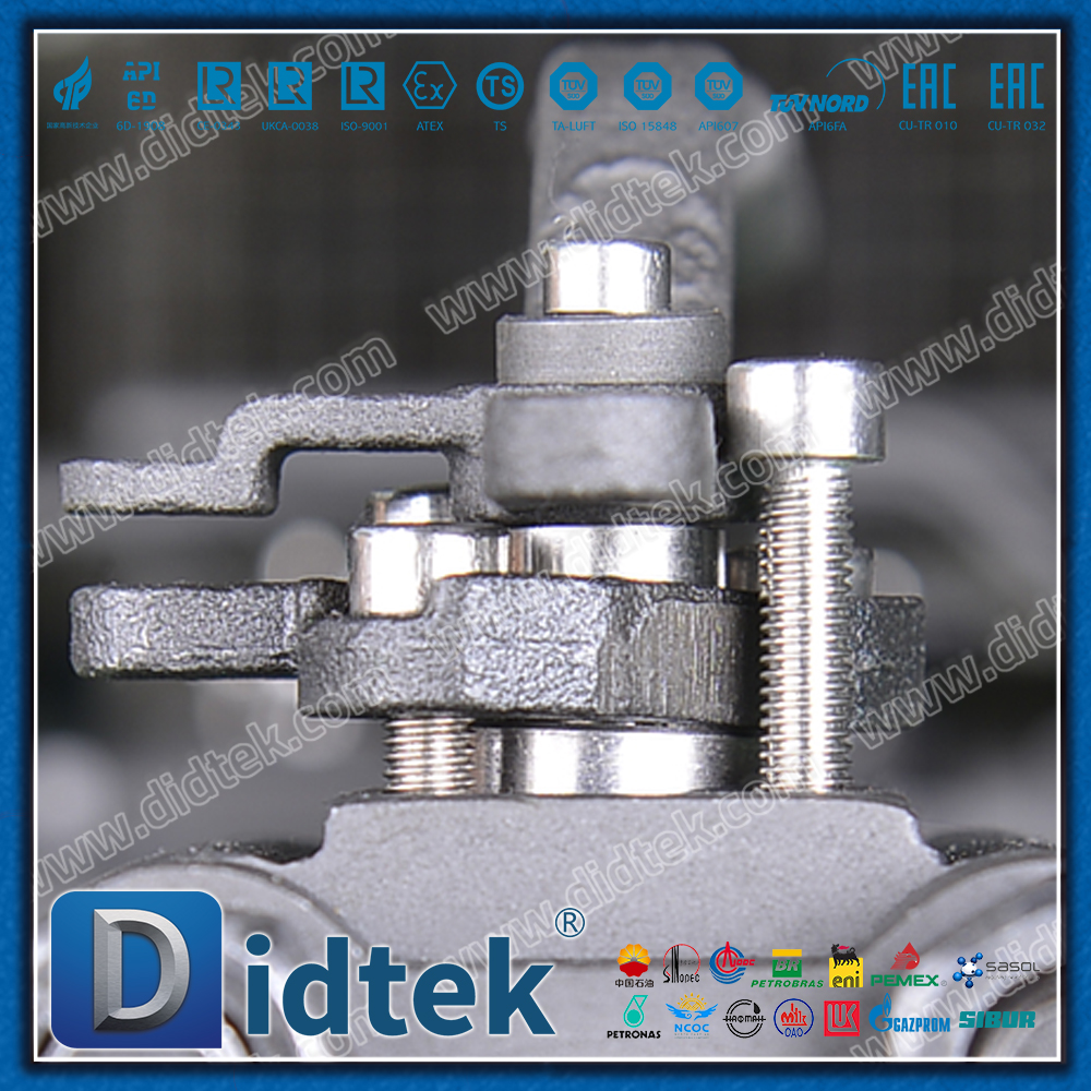 3 PCS A105N rosca de assento reforçada PTFE válvula de esfera forjada