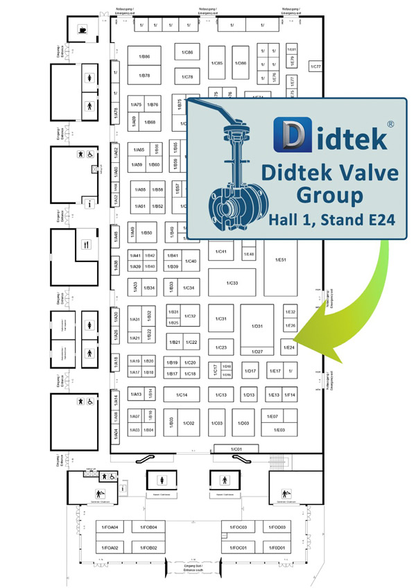 Didtek Valve World Expo & Conference Convitation Stand 2 s