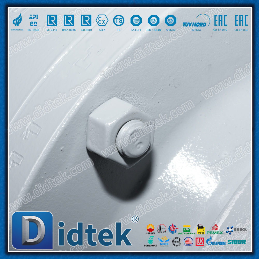 Válvula de esfera flutuante F11 forjada com flange selada por parafuso de furo completo Didtek