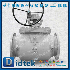 Válvula de esfera de entrada superior usa turbina de estágio duplo para baixo torque