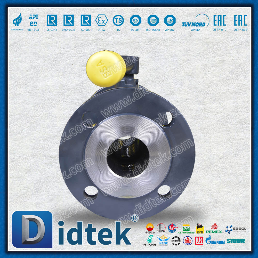 Válvula de esfera totalmente soldada do selo macio ST37.8 de aço inoxidável PTFE SS304