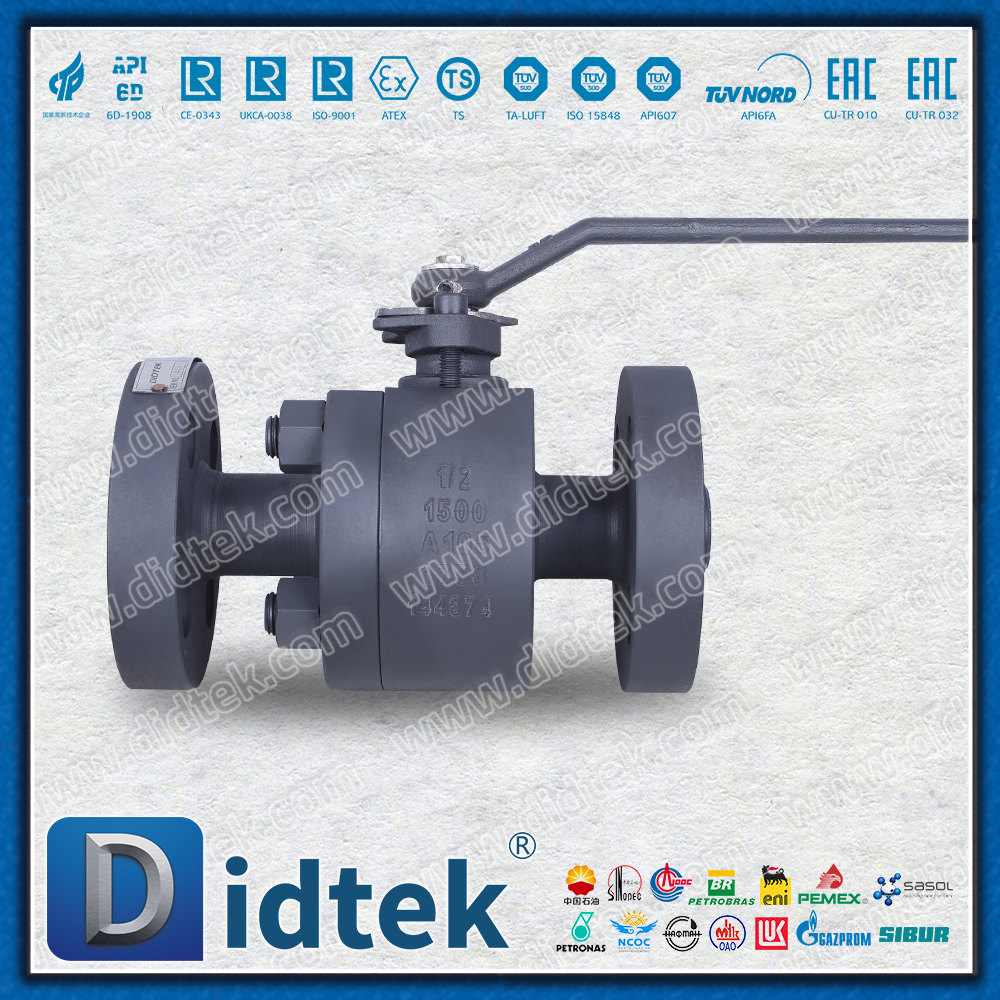 A105 1500LB Válvula de esfera flutuante assentada em metal com proteção contra corrosão e fosfatização de alta pressão 