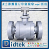 Fluxo anti-estático de 2 polegadas Tek Peek Seat Trunnion Ball Valve Fornesters