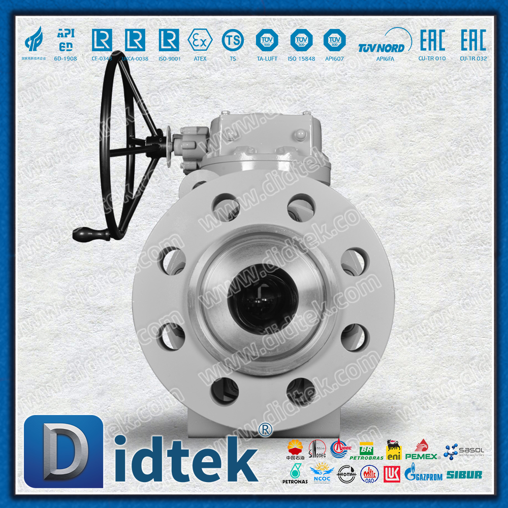 Didtek Flange 6 polegadas 2500LB forjou válvulas de esfera munhão DBB