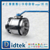 Válvula de esfera flutuante forjada com sede de metal do atuador pneumático de ação dupla de aço inoxidável duplex F51