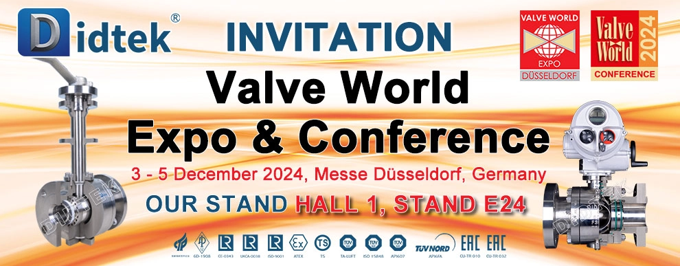 Didtek Valve World Dusseldorf Alemanha Expo & Conference 2024