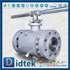 Fluxo anti-estático de 2 polegadas Tek Peek Seat Trunnion Ball Valve Fornesters