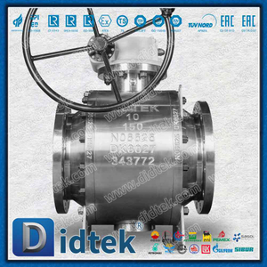 Válvula de esfera munhão Elgiloy com vedação labial Inconel Alloy625