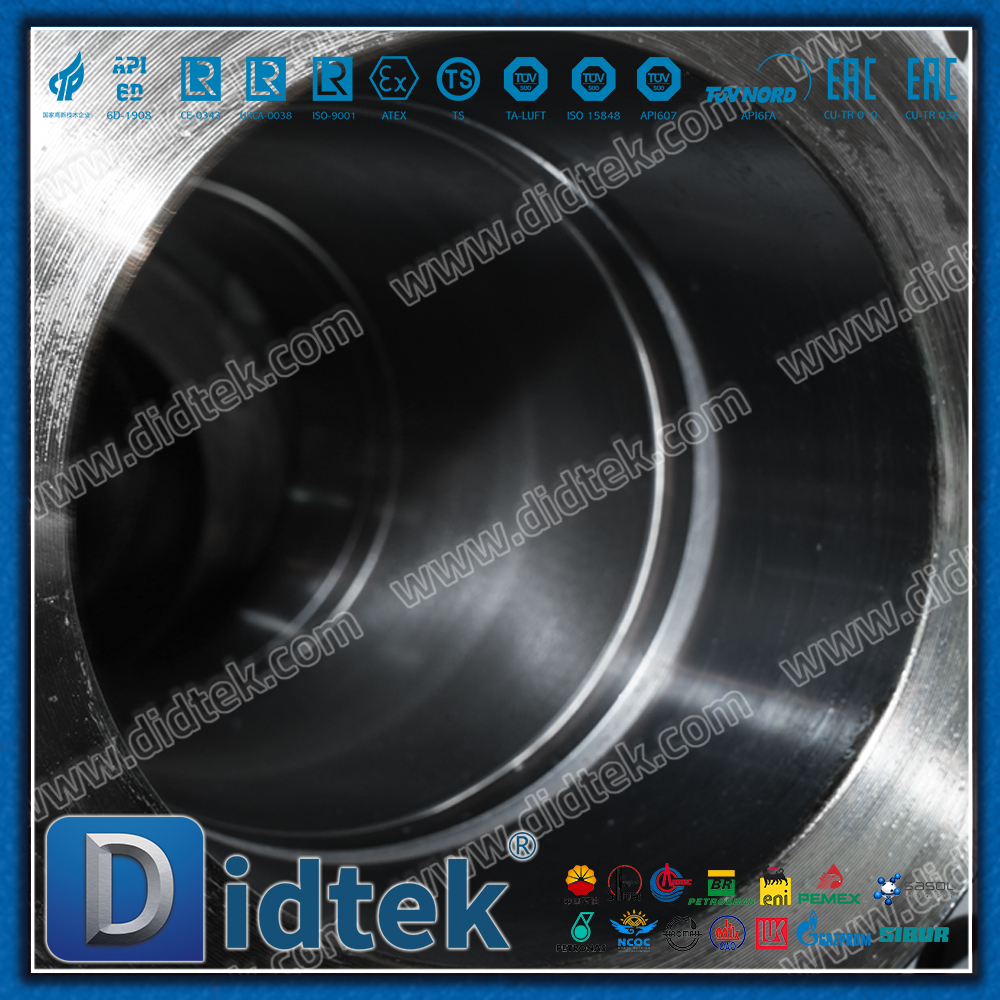 Válvula de esfera flutuante F11 forjada com flange selada por parafuso de furo completo Didtek