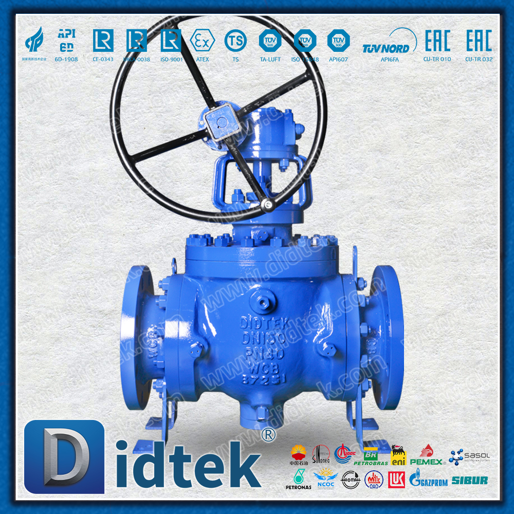 Válvula de esfera de três vias com interface tipo L de furo completo Didtek WCB