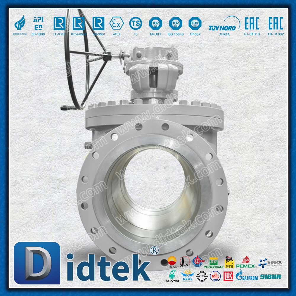 Válvula de esfera de entrada superior usa turbina de estágio duplo para baixo torque