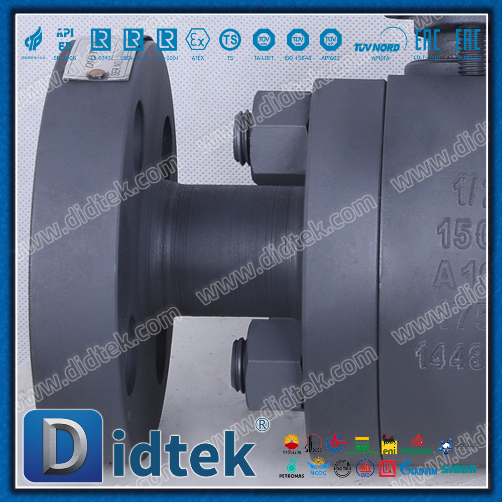 A105 1500LB Válvula de esfera flutuante assentada em metal com proteção contra corrosão e fosfatização de alta pressão 