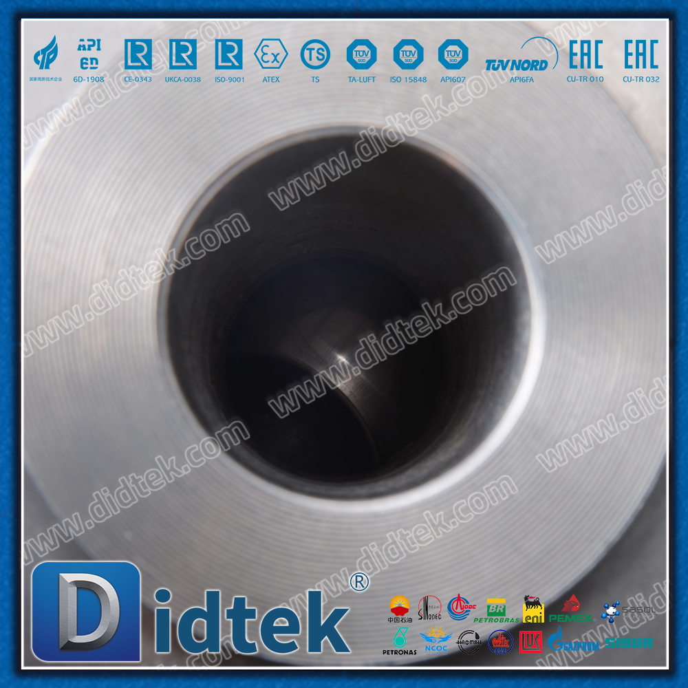 Válvula de esfera flutuante forjada com sede de metal do atuador pneumático de ação dupla de aço inoxidável duplex F51