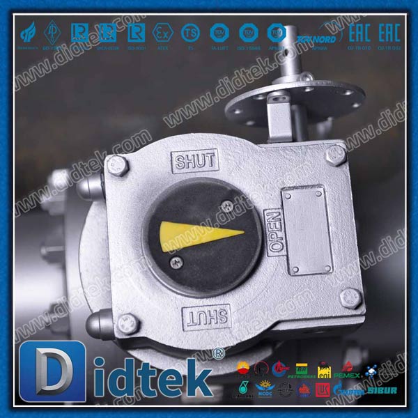 Aço forjado Reduzir Bore 3pcs Body Trunnion Ball Valve