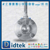 Válvula de esfera flutuante manual de porta completa com flange correspondente