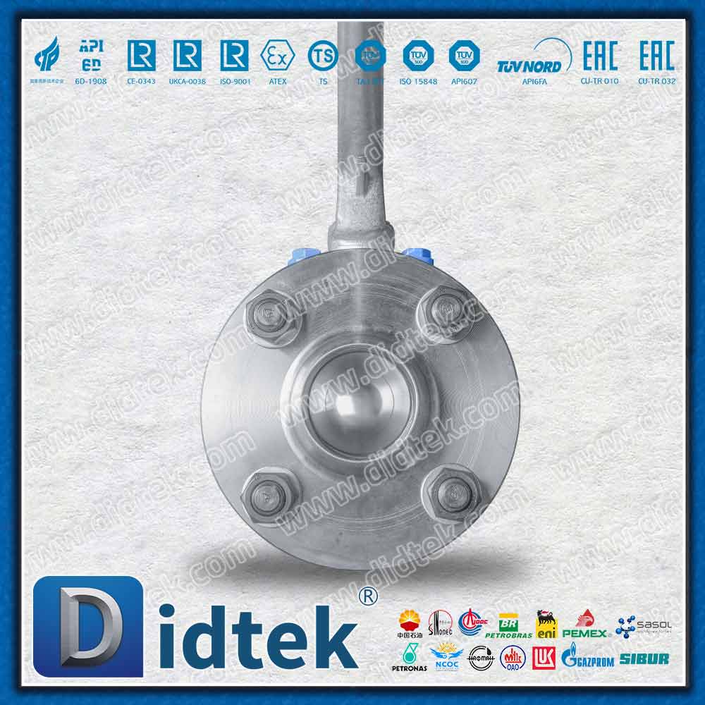 Válvula de esfera flutuante manual de porta completa com flange correspondente