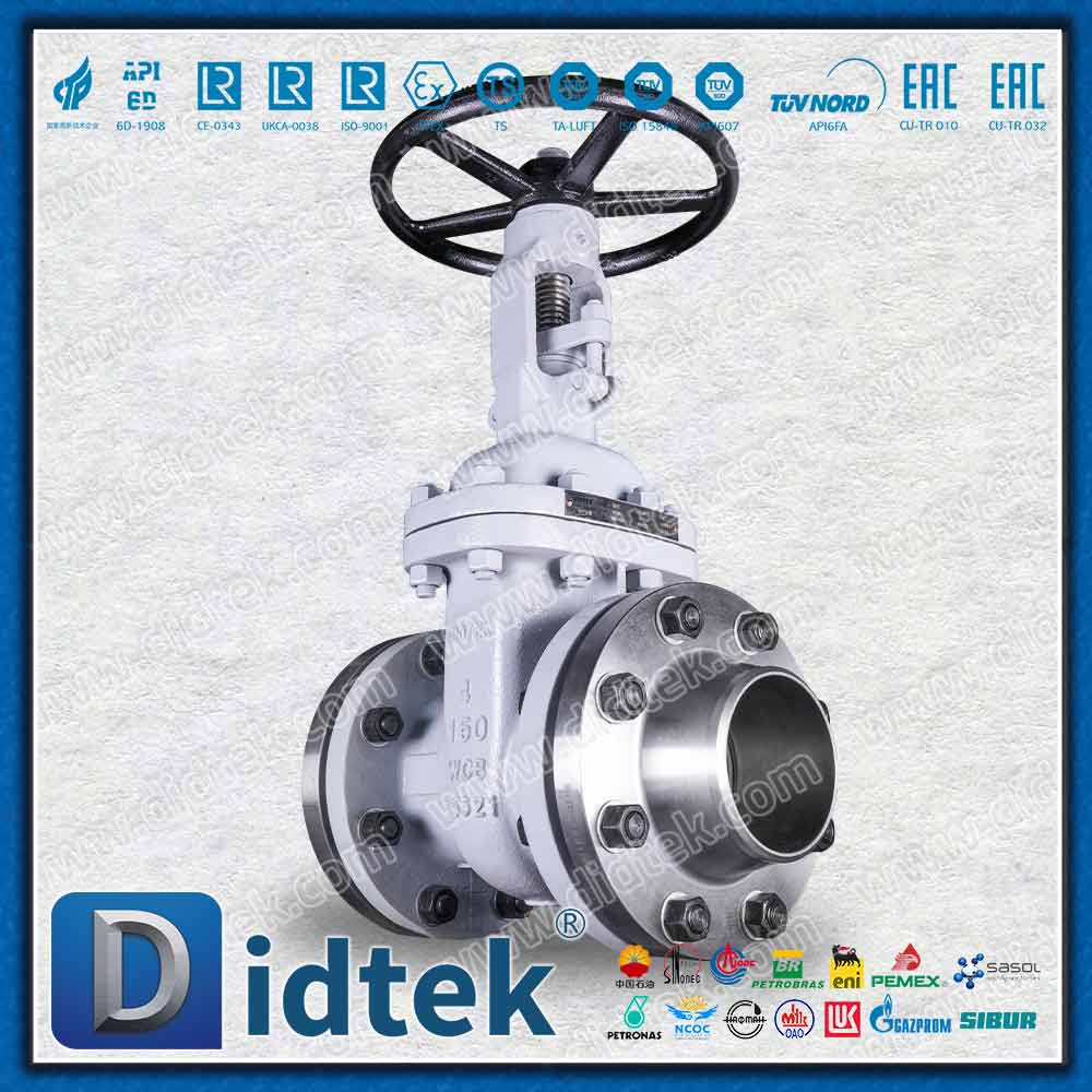 Válvula de porta API600 com parafusos e gaxeta do fósforo da flange contrária