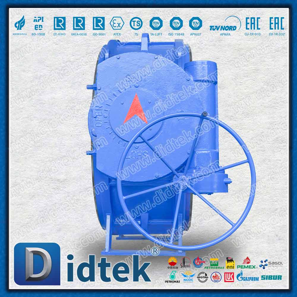Válvula borboleta de deslocamento triplo DIN Wafer de tamanho grande DN2000